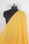 Handwoven Pure Cotton Fabric - Cyber Yellow with Self Line