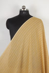 Handwoven Pure Cotton Fabric -Mustard Yellow with Self Line