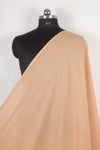 Handwoven Pure Cotton Fabric -Peach with Self Line