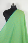 Handwoven Pure Cotton Fabric - Green Self Line