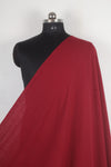 Handwoven Pure Cotton Fabric  - Red Self Line