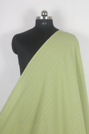 Handwoven Pure Cotton Fabric Self Striped - Sea Green