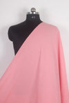 Handwoven Pure Cotton Fabric Self Striped - Pink