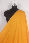Handwoven Pure Cotton Self Line Fabric - Bright Orange