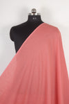 Handwoven Pure Cotton Fabric -Coral Pink with Self Line
