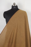 Handwoven Pure Cotton Fabric -Mustard Yellow with Self Line