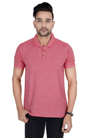 Pink Carrot Color Half Sleeve Polo T-Shirt