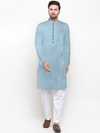 FULL SLEEVES LONG KURTA SKY BLUE