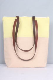 Yellow and Peach Hand Bag