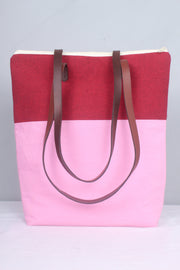 Red and Pink Hand Bag