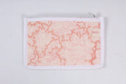 Orange and Off White Printed Mobile Pouch