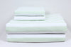 Green and White Striped Double Bedsheet