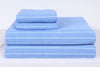 Blue and White Striped Double Bedsheet