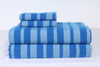 Light and Dark Blue Striped Double Bedsheet