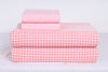 Orange and Red Beaded Striped Double Bedsheet