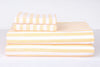Orange and White Striped Double Bedsheet