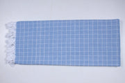 Umpire Blue and White Check Single Bedsheet