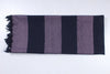 Purple and Black Striped Single Bedsheet