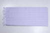Purple and White Striped Single Bedsheet