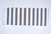 Shadow Black and White Striped Extra Soft Chadar