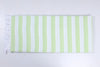 Green and White Striped Soft Chadar