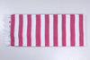 Red and White Striped Soft Chadar