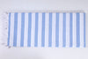 Blue and White Striped Single Bedsheet