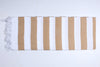 Copper Brown and White Striped Extra Soft Chadar