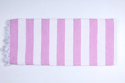 Lavender Purple and White Striped Extra Soft Chadar