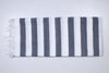 Slate Grey and White Striped Extra Soft Chadar