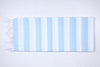 Carolina Blue and White Striped Extra Soft Chadar