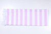 Purple and White Striped Extra Soft Chadar
