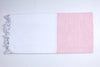 Pastel Red and White Striped Single Bedsheet