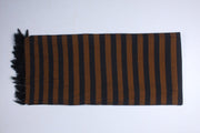 Caramel Brown and Black Striped Single Bedsheet