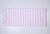 Blush Pink and White Striped Single Bedsheet