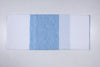 Space Dyed Azure Blue and White Striped Single Bedsheet