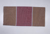 Sepia Brown, Grey and Earthy Red Striped Single Bedsheet