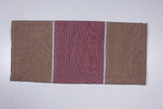 Sepia Brown, Grey and Earthy Red Striped Single Bedsheet