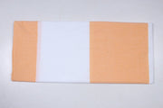 Marigold Orange and White Striped Single Bedsheet