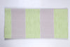 Brown and Space Dyed Green and White Check Single Bedsheet