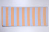 Orange, Blue and White Striped Single Bedsheet