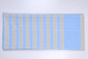 Blue, Brown and White Check Single Bedsheet