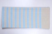 Brown, Blue and White Check Single Bedsheet