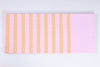 Pink, Yellow and White Striped Check Single Bedsheet