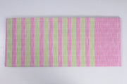Pink and green Striped Single Bedsheet