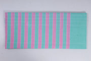 Green and Pink Striped Single Bedsheet