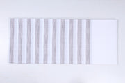 White and Gray Stripes Single Bedsheet