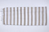 Hazel Wood Gray and White Striped Extra Soft Chadar