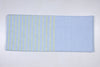 Serenity Blue Extra Soft Chadar with Fern Green Stripes