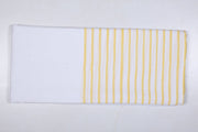 White Extra Soft Chadar with Yellow Stripes